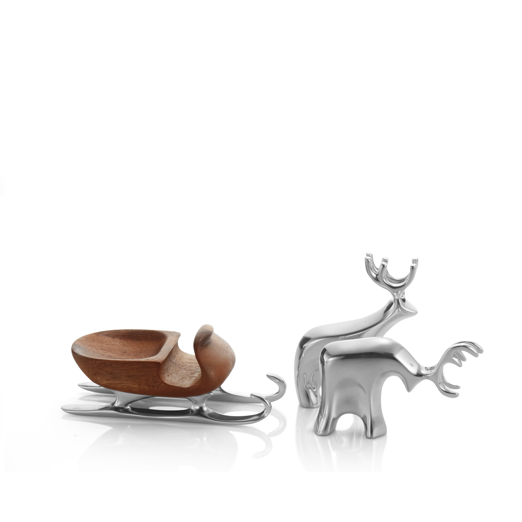 Miniature Sleigh w/ Reindeer Set image number null