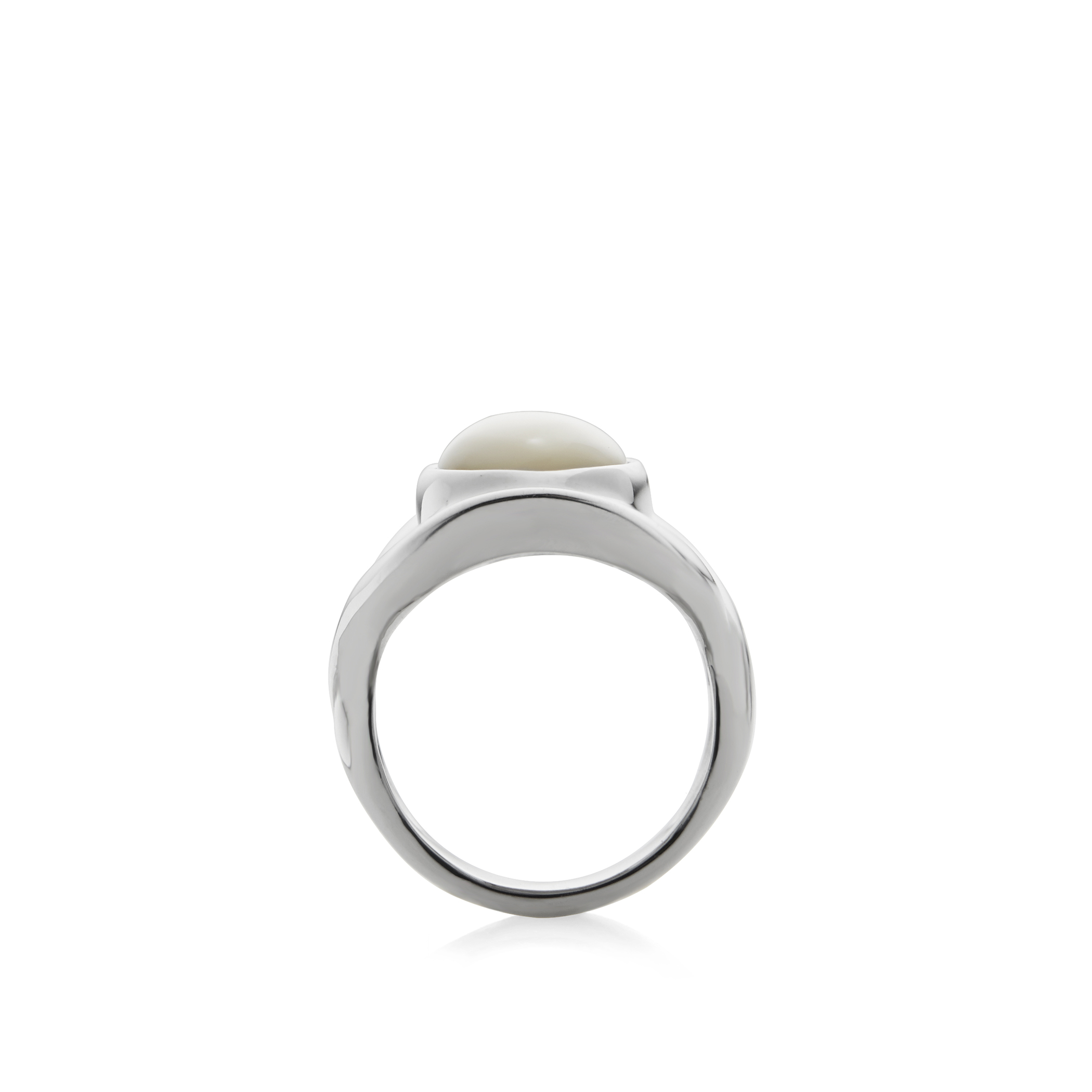 Oval Ring - Mother of Pearl - Size 7 image number null