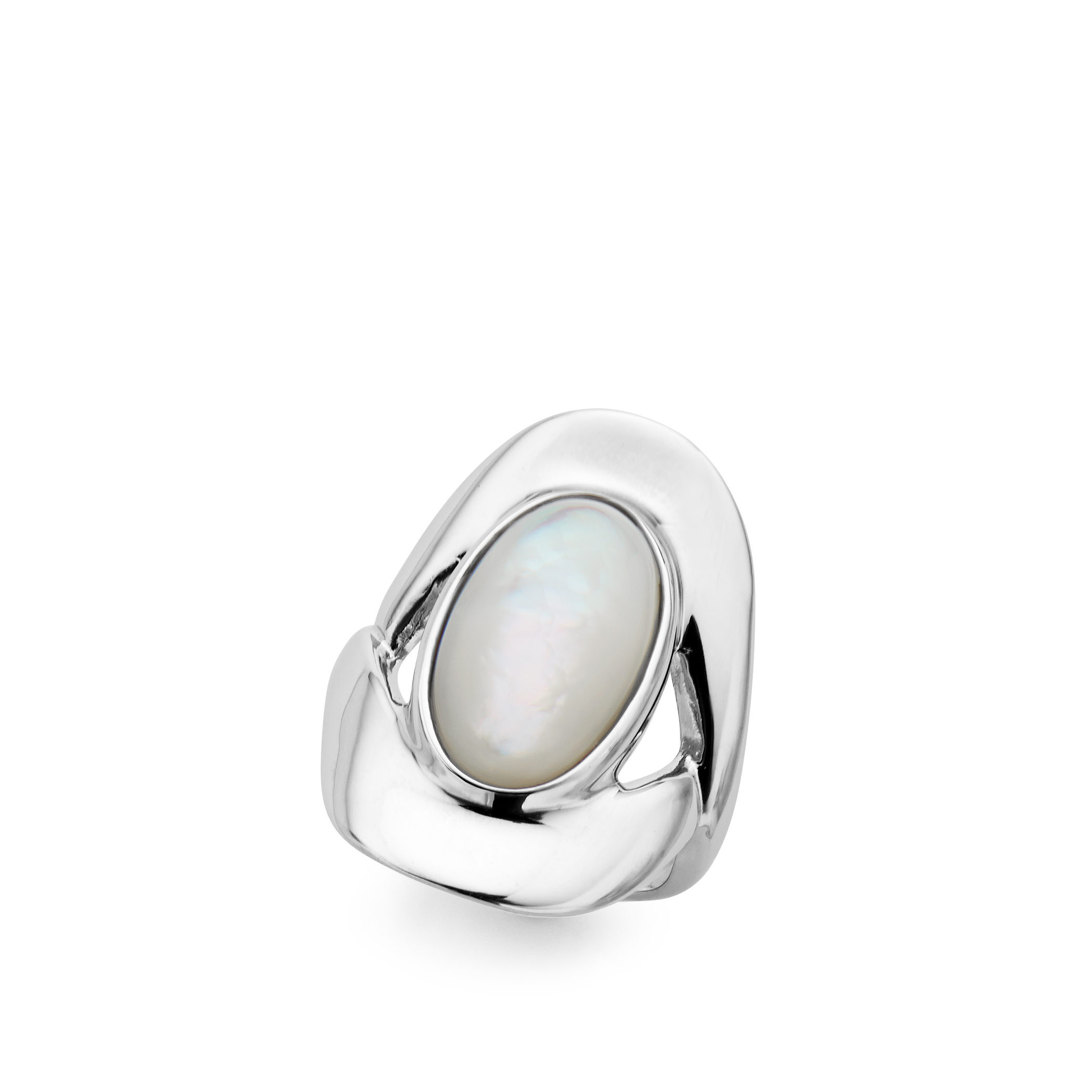 Oval Ring - Mother of Pearl - Size 9 image number null