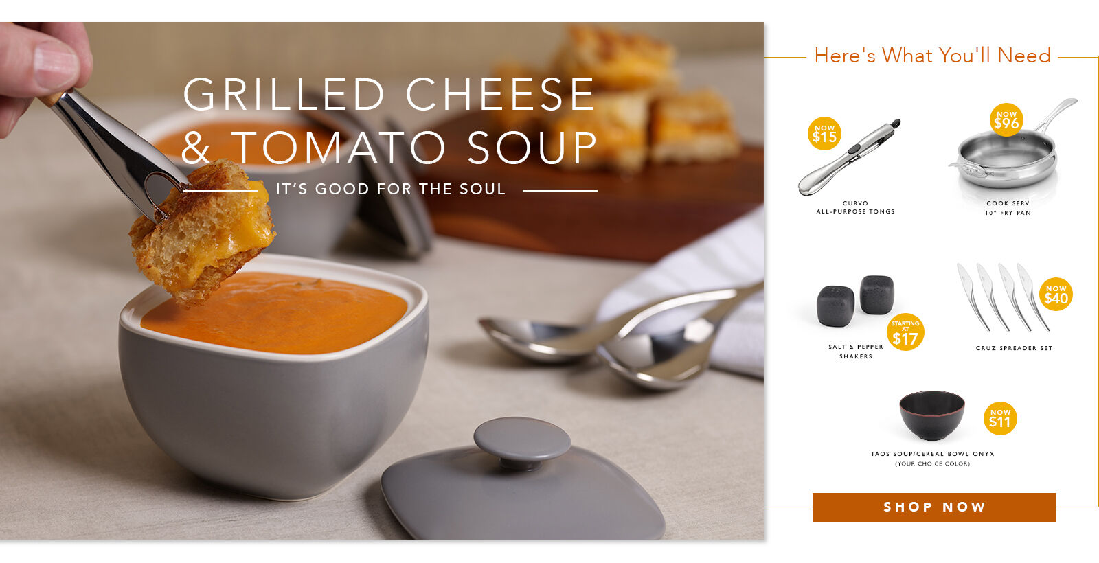 grilled cheese & tomato soup - its good for the soul