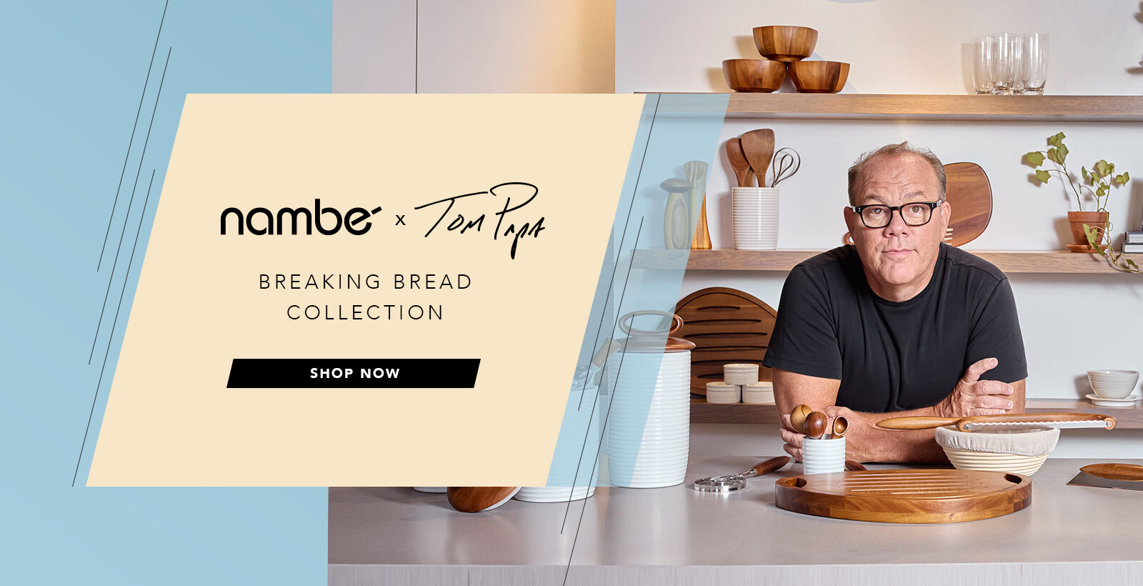 nambe x tom papa - the breaking bread collection - shop now