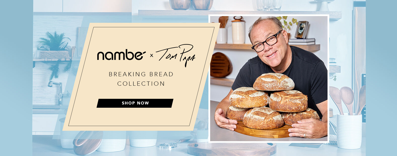 nambe x tom papa - the breaking bread collection - shop now