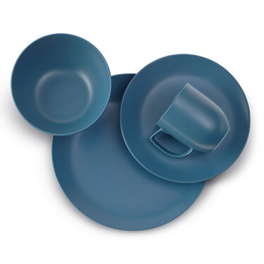 Orbit 4-Piece Place Setting - Aurora Blue Orbit 4-Piece Place Setting - Aurora Blue