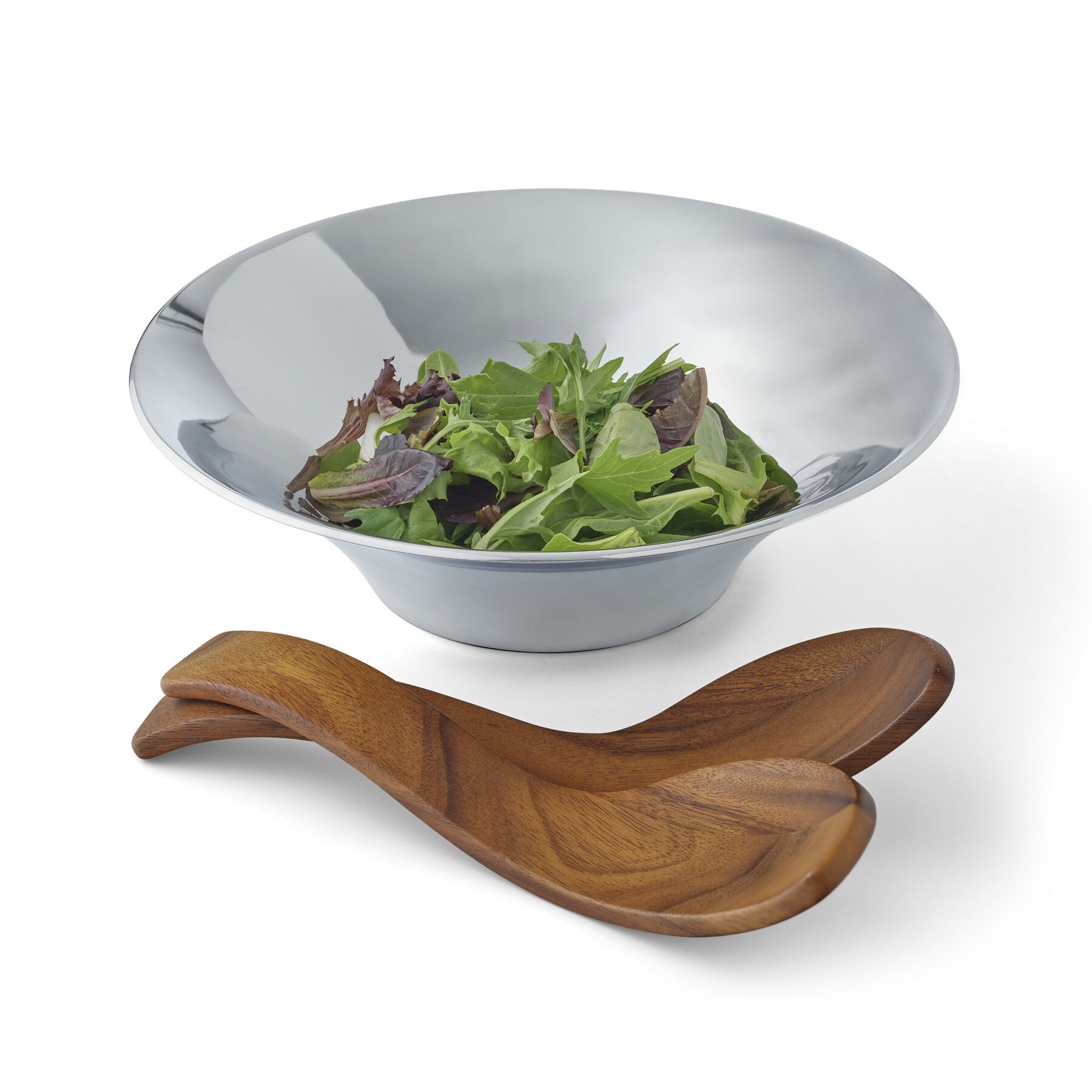 Nambé Nambé Chillable Salad Bowl w/ Servers