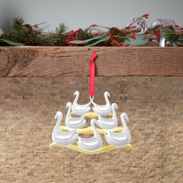 Twelve Days of Christmas: Sevens Swans a Swimming Ornament Twelve Days of Christmas: Sevens Swans a Swimming Ornament