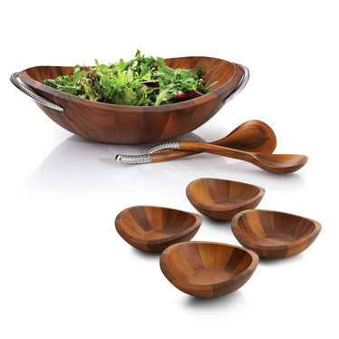 Picnic Time Mescolare Salad Bowl Serving Set