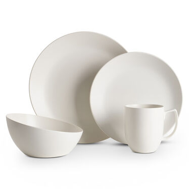 Orbit 4-Piece Place Setting - Starry White Orbit 4-Piece Place Setting - Starry White