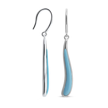 Marina Luxe Silver Flow Dangle Earrings