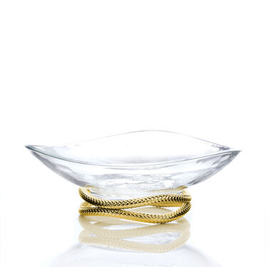 Braid Gold Centerpiece Bowl Braid Gold Centerpiece Bowl