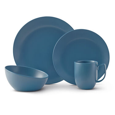 Orbit 4-Piece Place Setting - Aurora Blue Orbit 4-Piece Place Setting - Aurora Blue