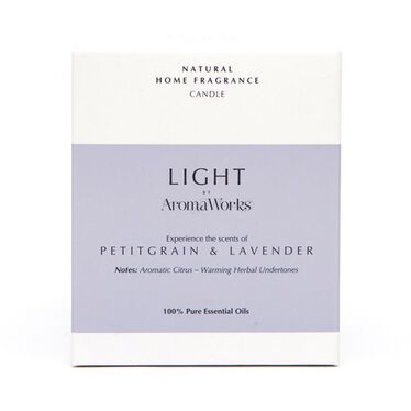Light Single Wick Candle - Petitgrain & Lavender