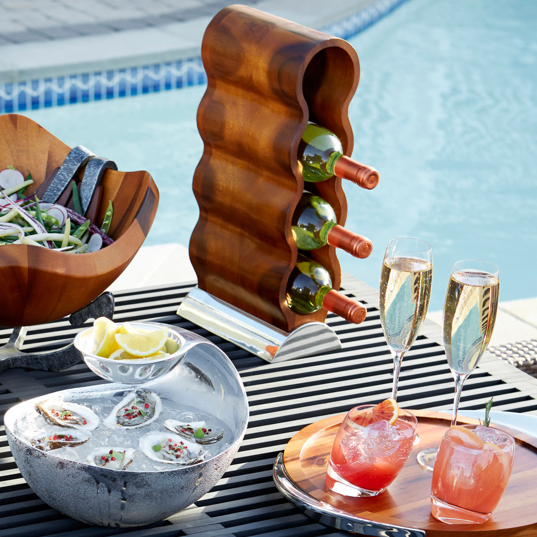 Nambé Curvo Wine Rack Nambé