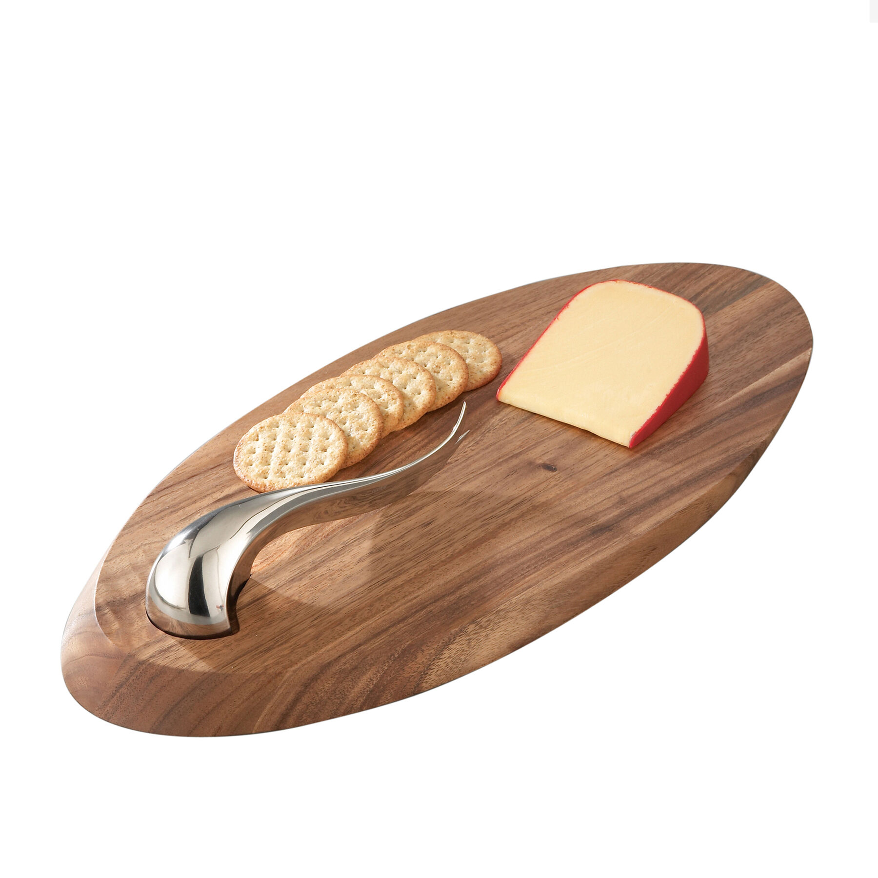 Nambé Nambe Swoop Cheese Board with Knife
