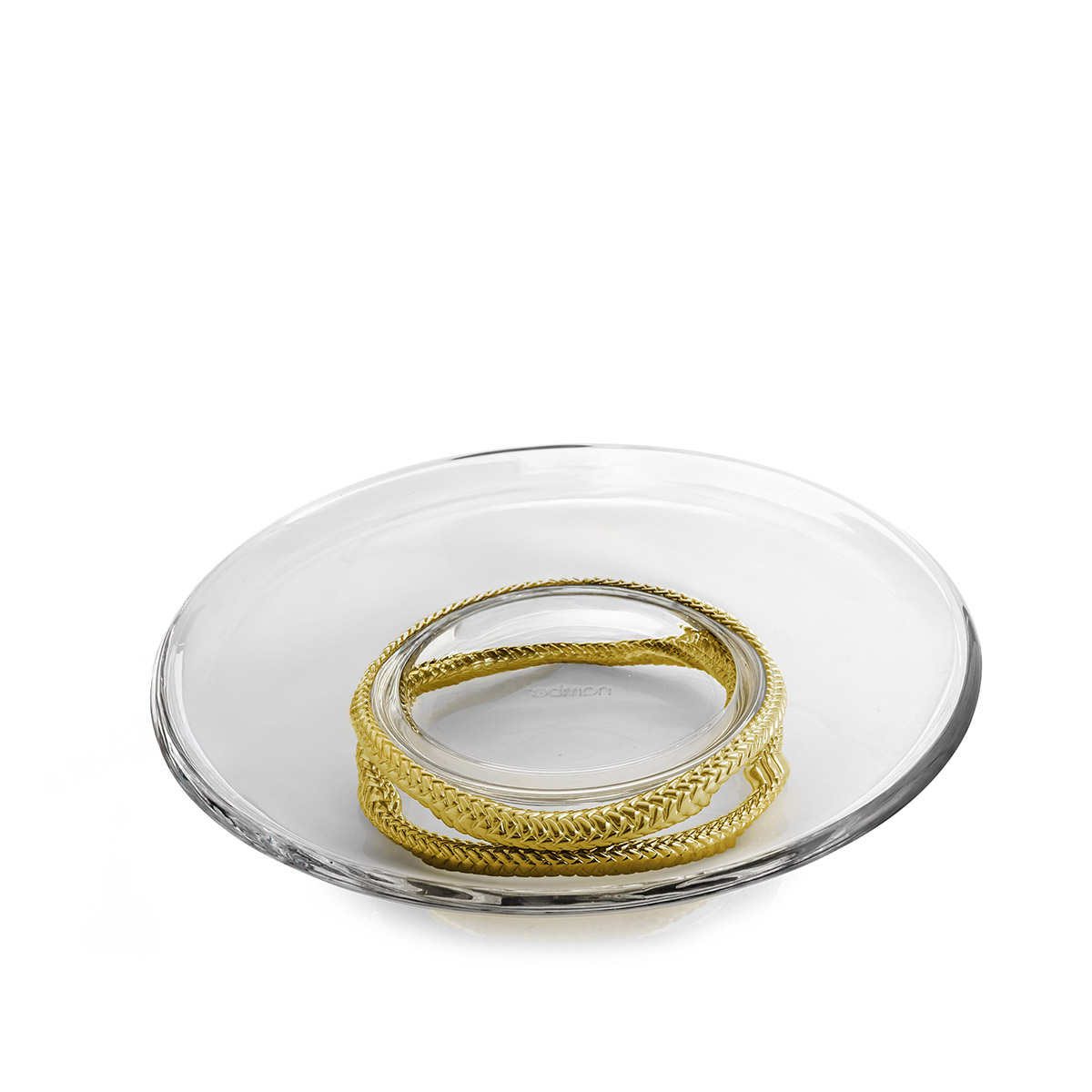 Braid Gold Cake Plate image number null