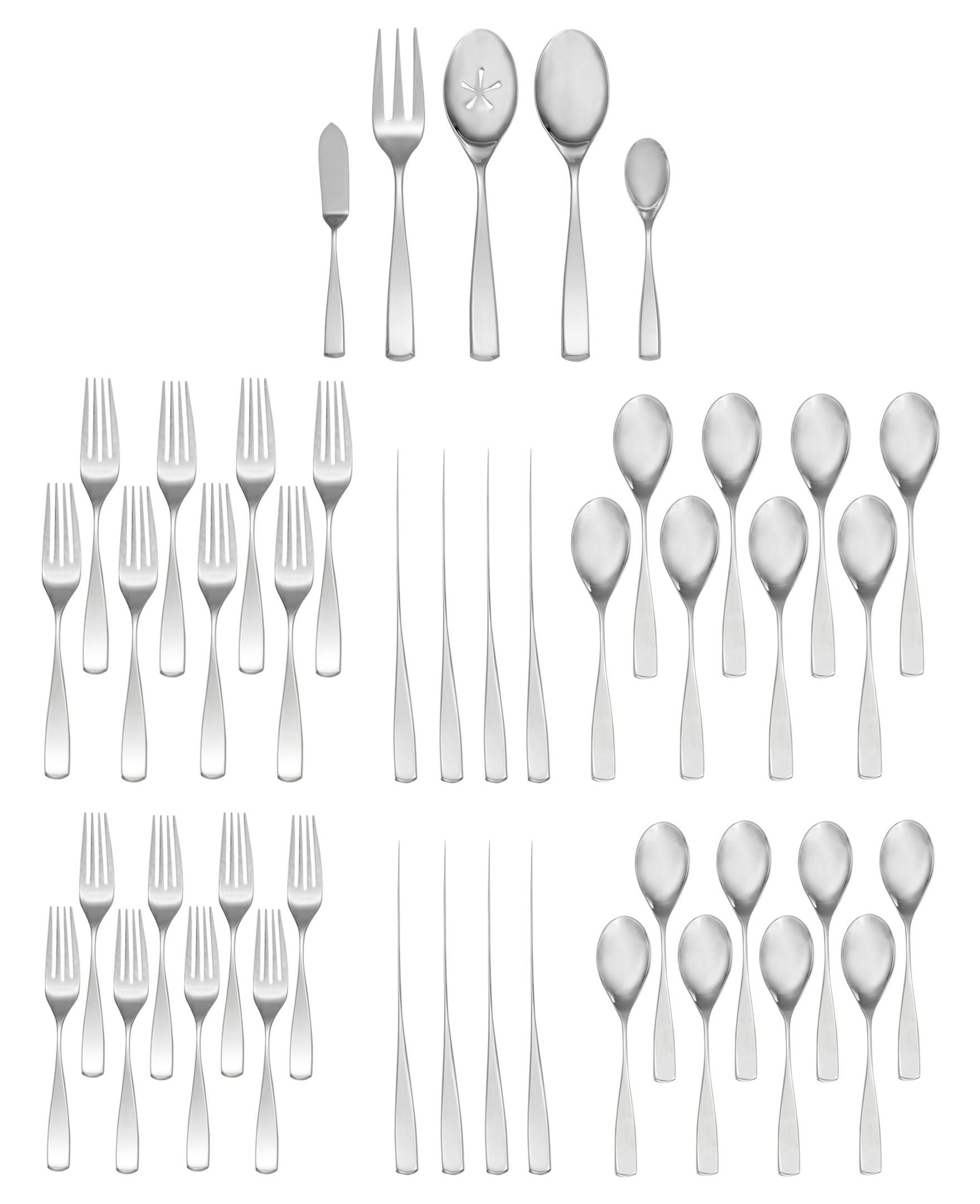 Anna 45-Piece Flatware Set image number null