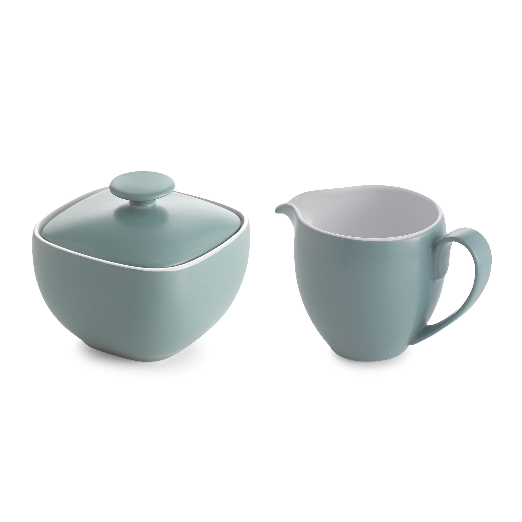 New Nambe Pop Stoneware Collection Creamer & Sugar Bowl Set Choice of Color 