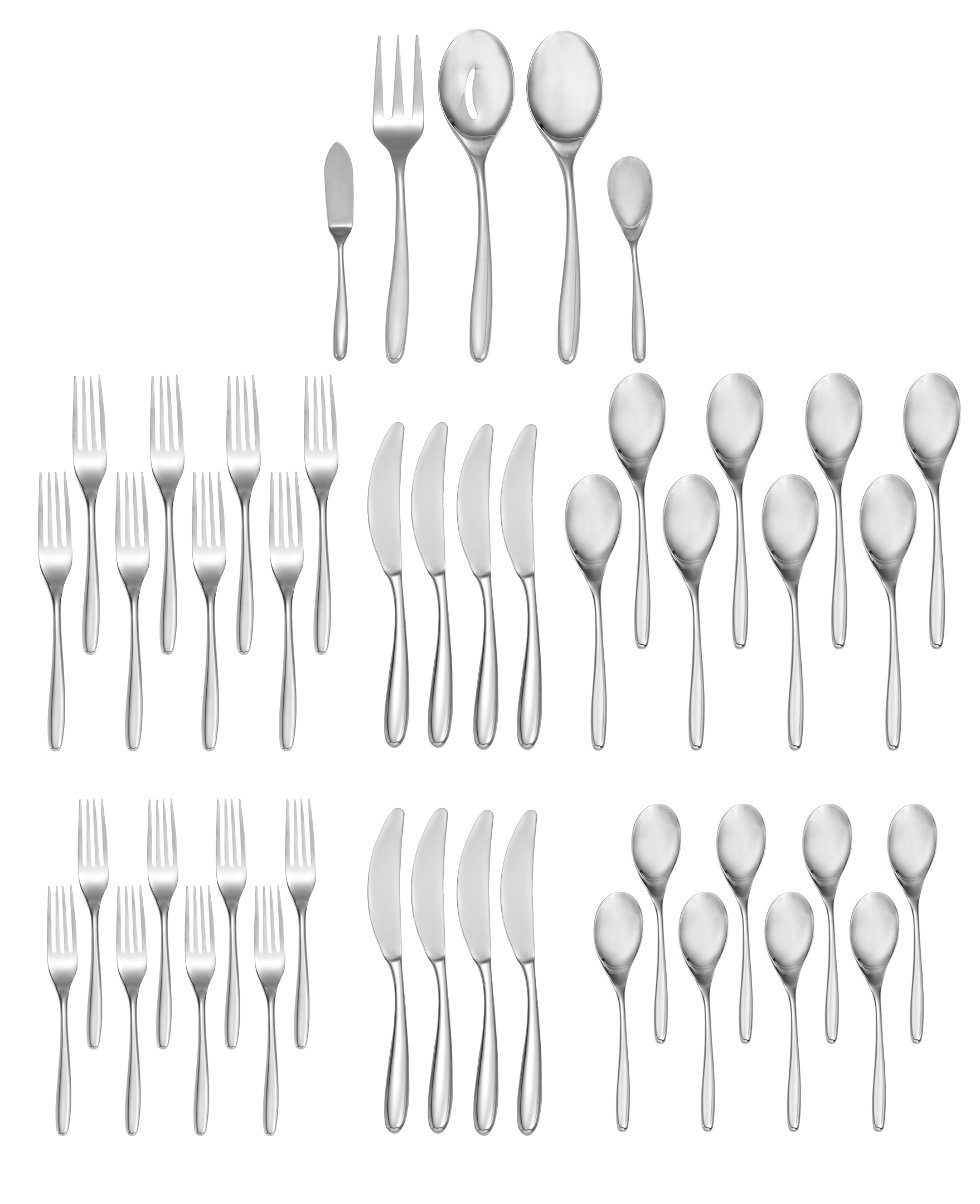 Bend 45-Piece Flatware Set image number null