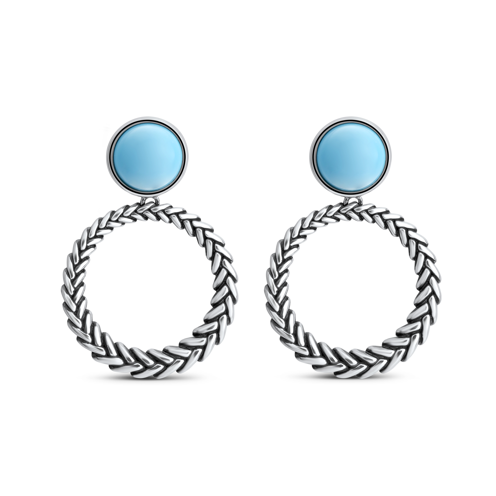 Marina Luxe Silver Loop Earrings image number null