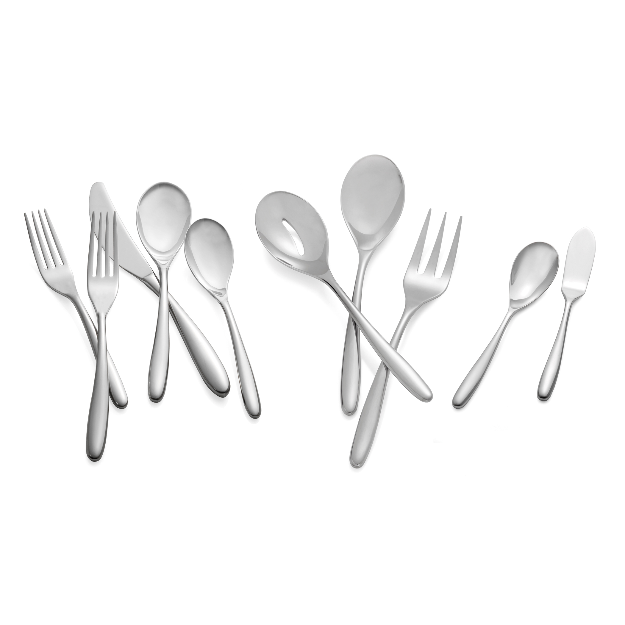 Bend 45-Piece Flatware Set image number null