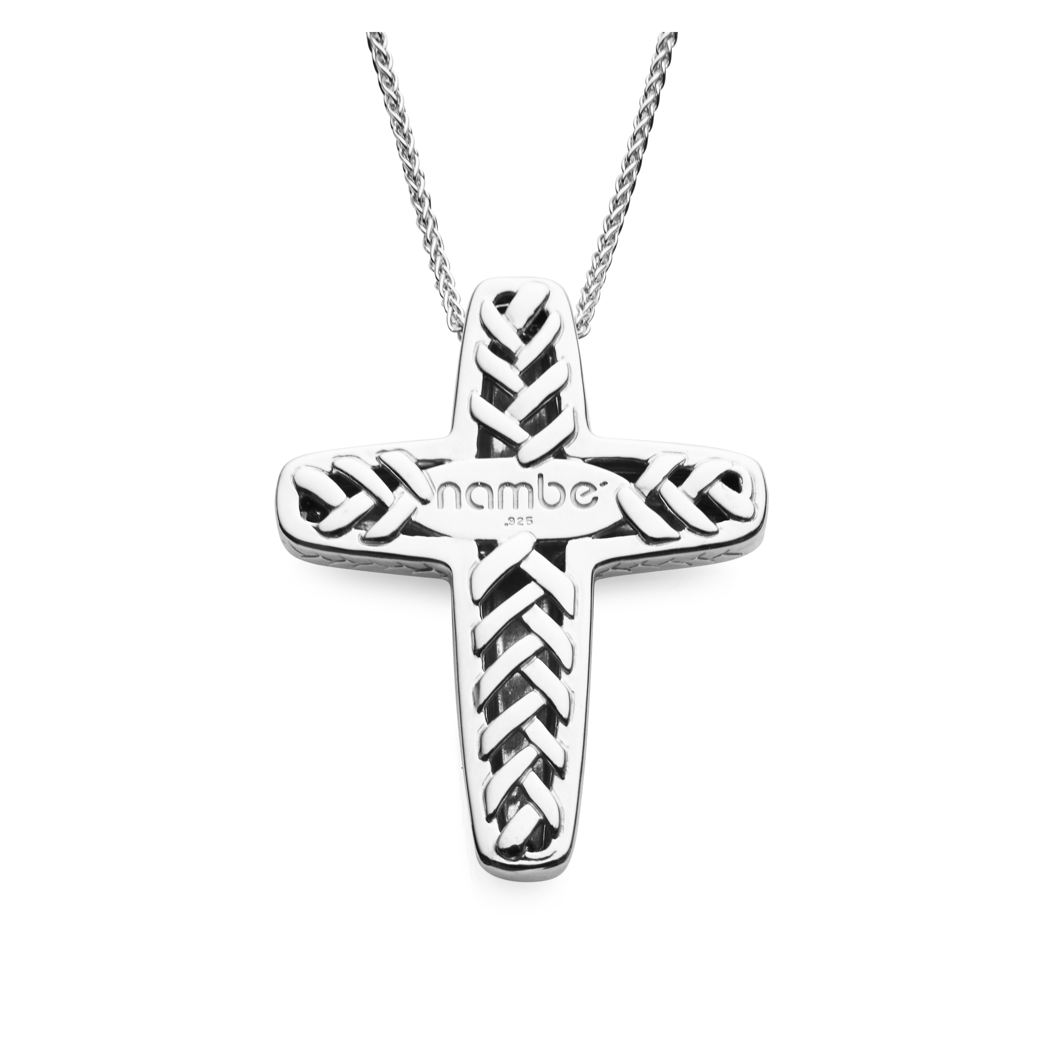 Braid Cross Necklace image number null