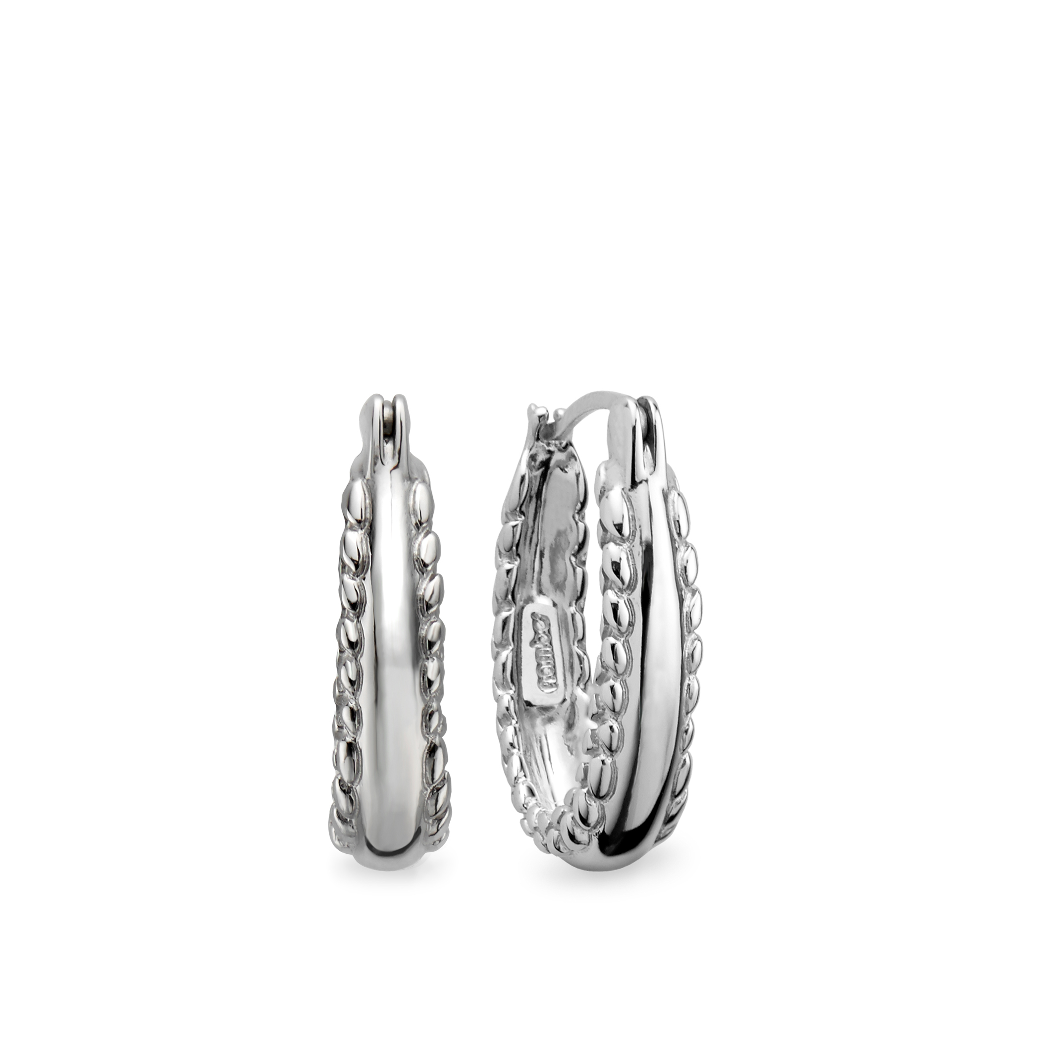 Braid Hoop Earrings image number null