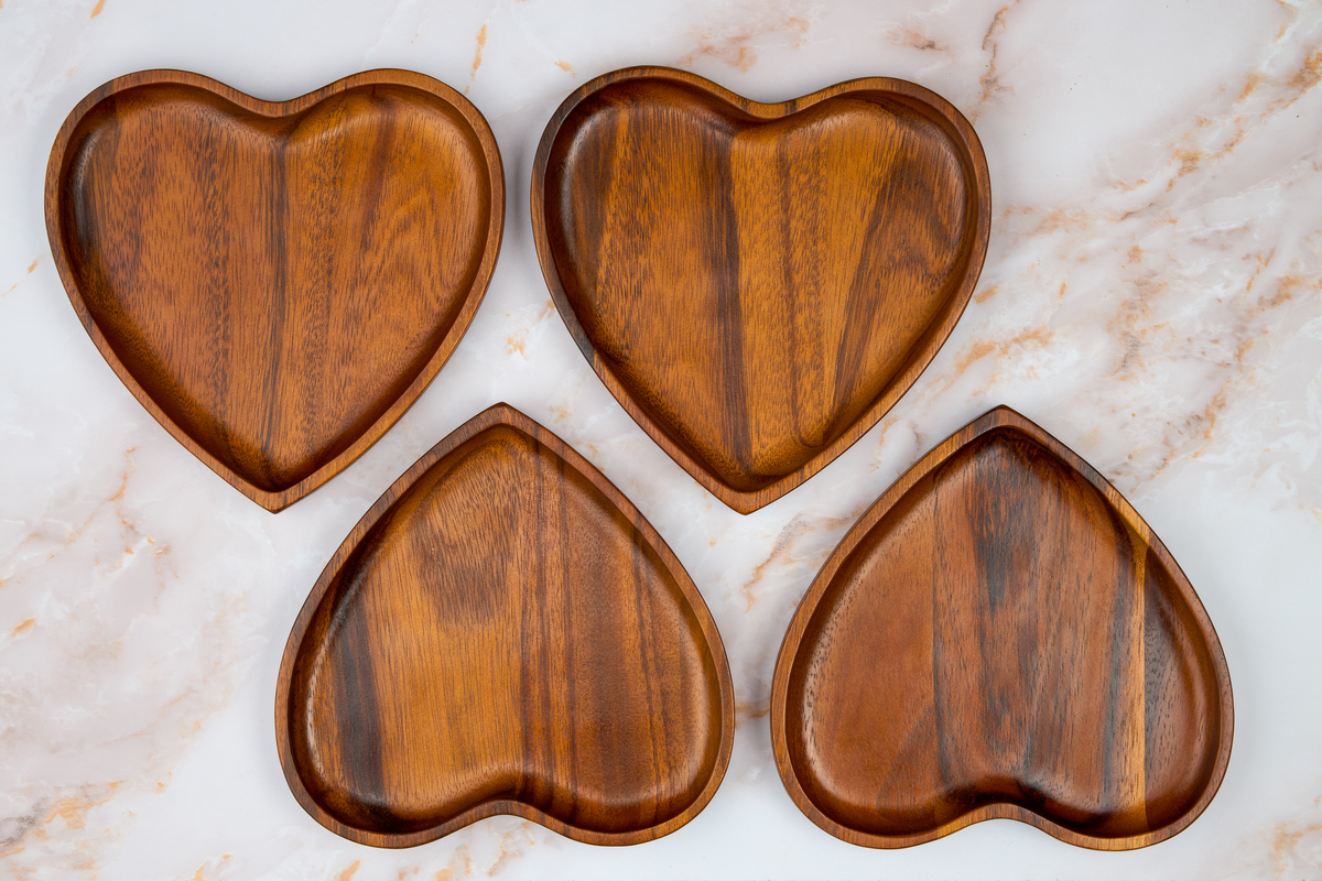 Heart Appetizer Plates (Set of 4) image number null