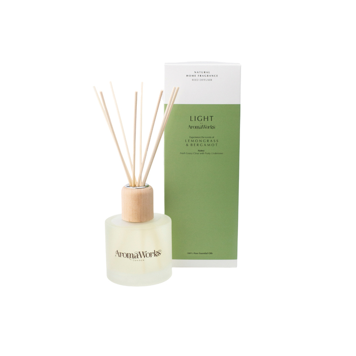 Light Large Reed Diffuser - Lemongrass & Bergamot image number null