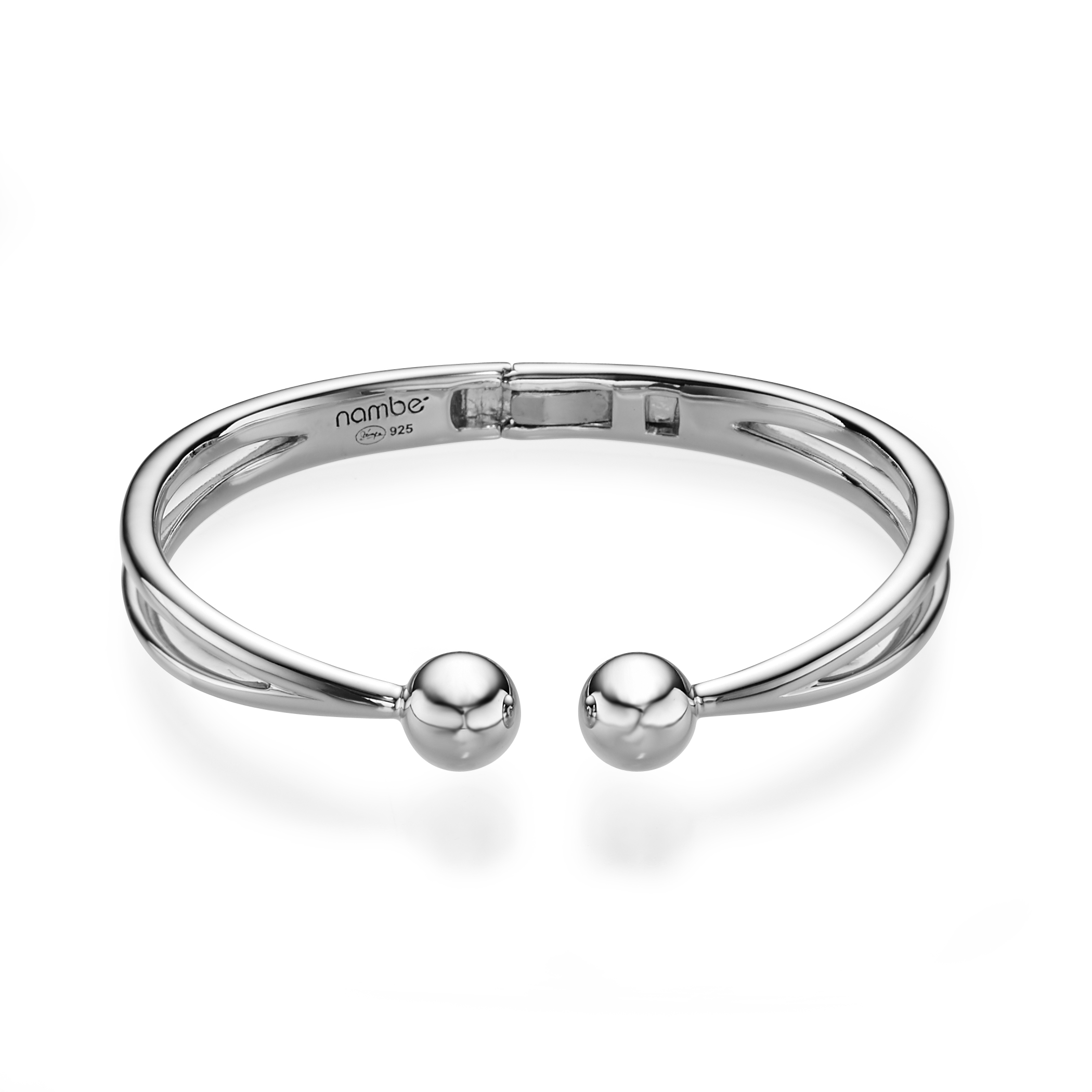 Rain Drop Hinged Bangle Bracelet image number null