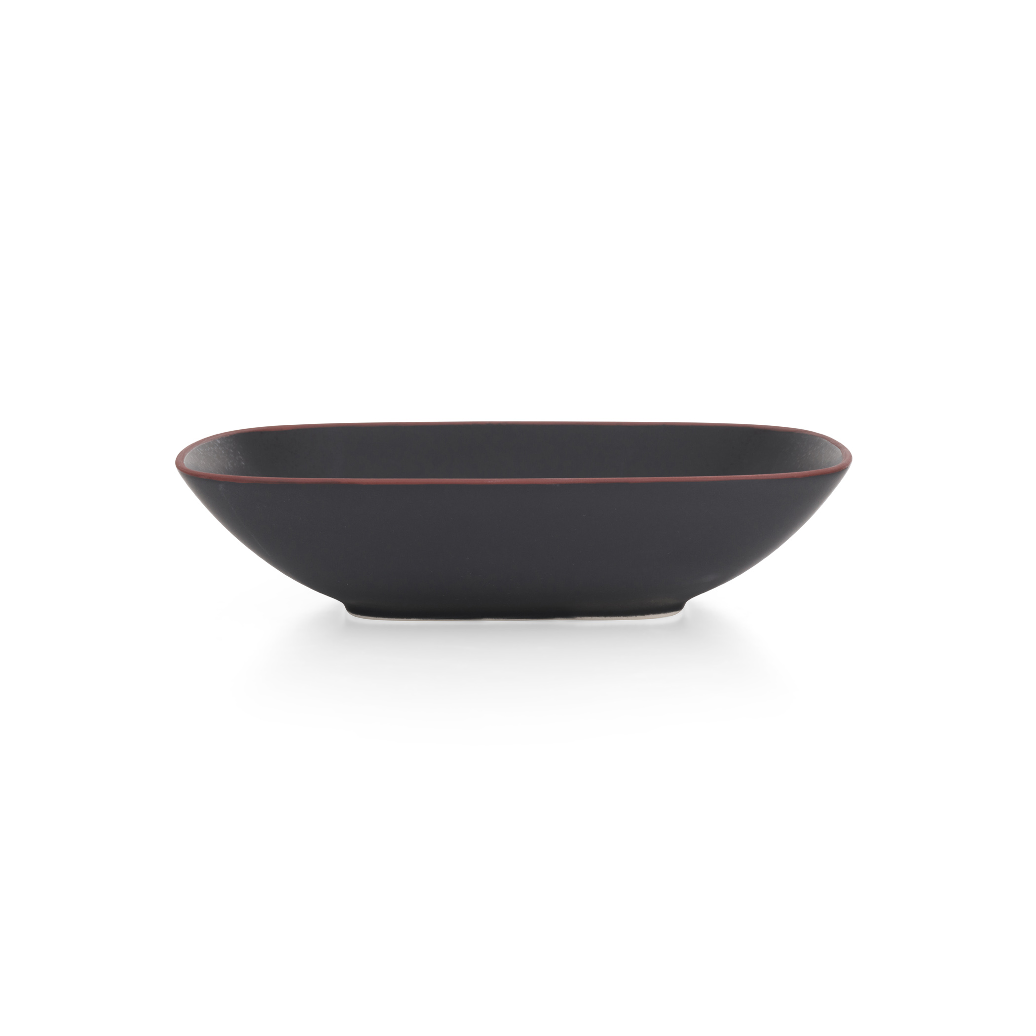 Taos Soft Square Serving Bowl - Onyx image number null