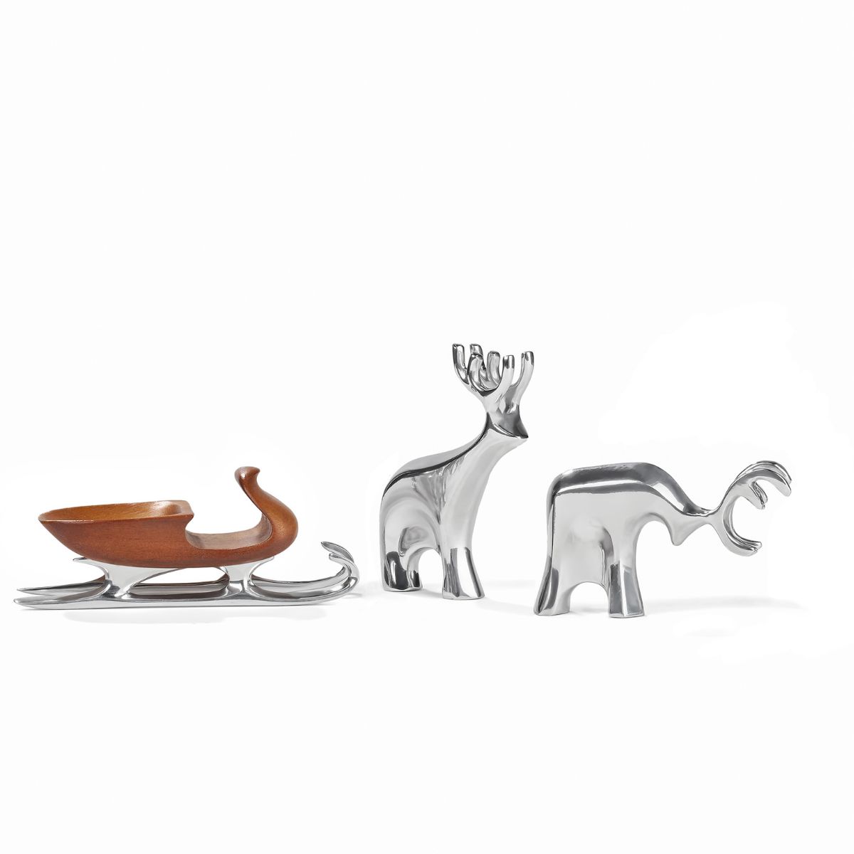 Miniature Sleigh w/ Reindeer Set image number null