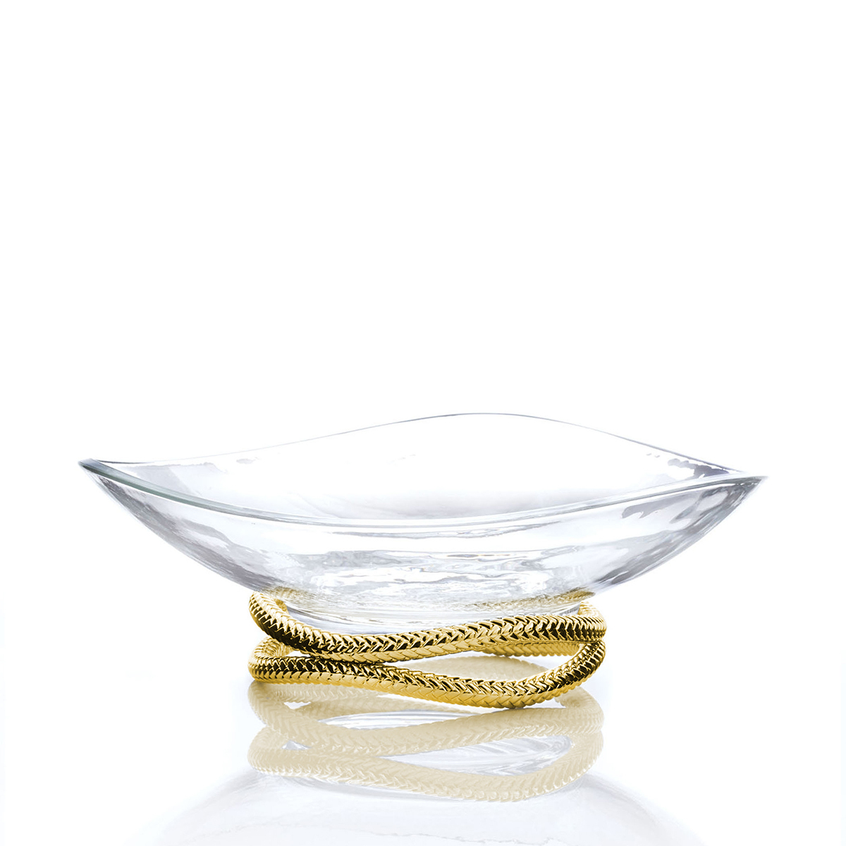 Braid Gold Centerpiece Bowl image number null