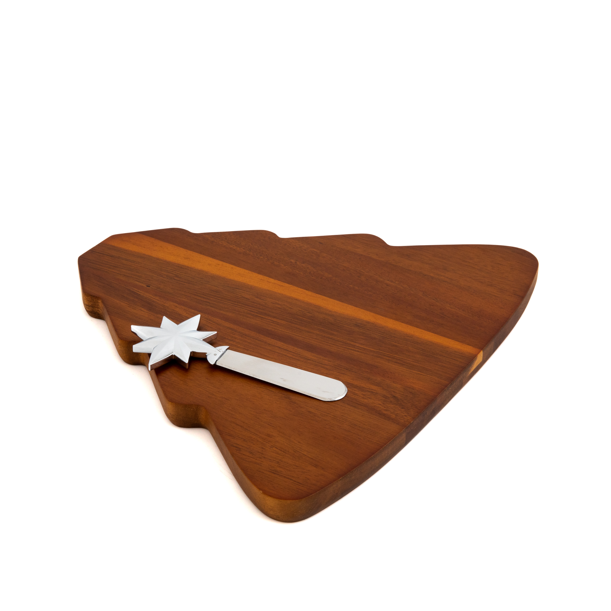 Christmas Tree Cheeseboard w/Spreader image number null