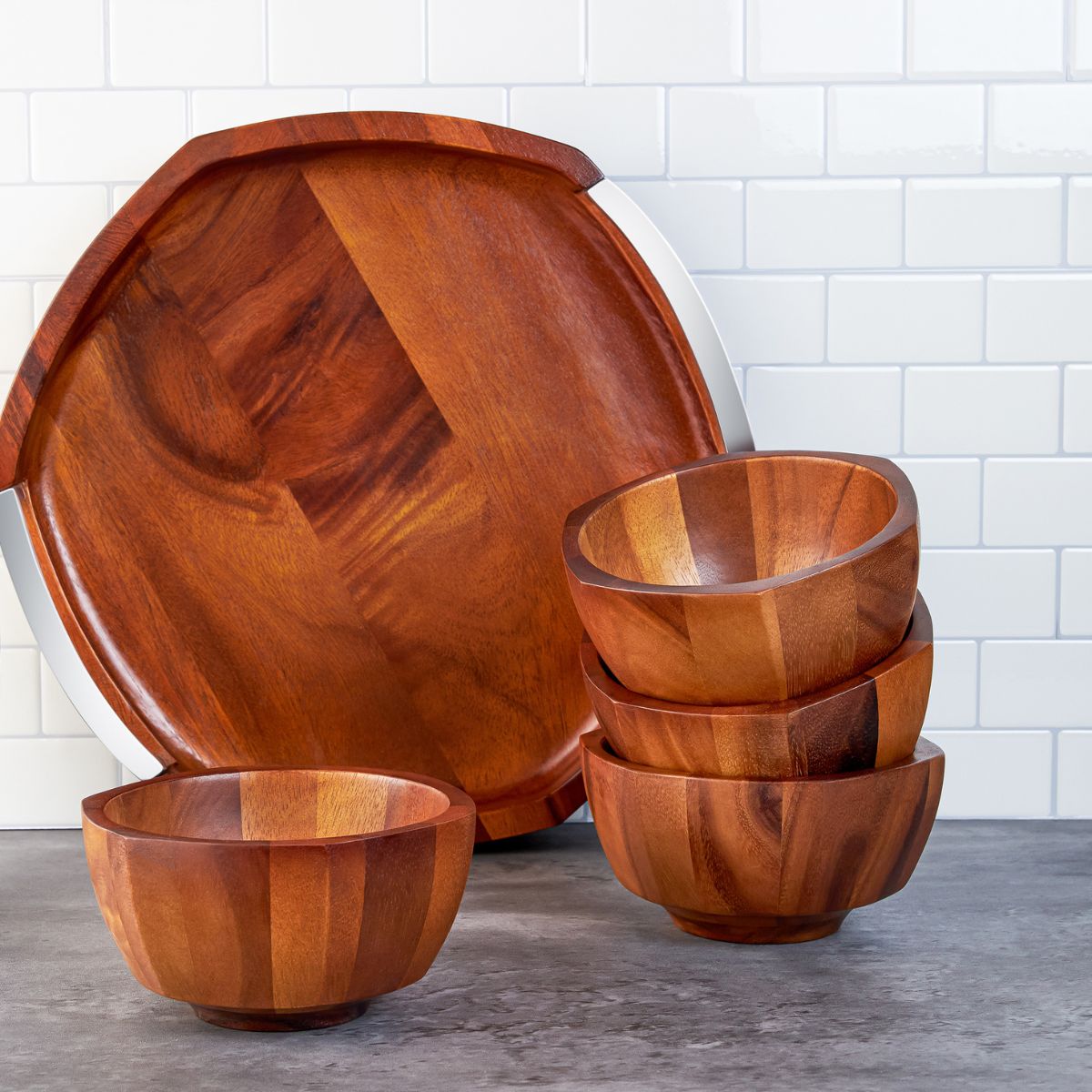 Rivet Salad Bowls (Set of 4) image number null