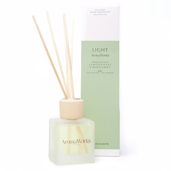 Light Small Reed Diffuser - Lemongrass & Bergamot image number null