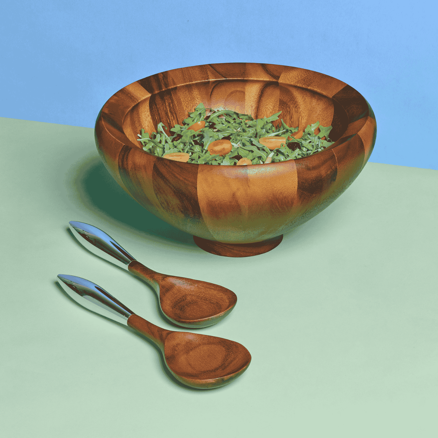 Yaro Salad Bowl W/ Servers image number null