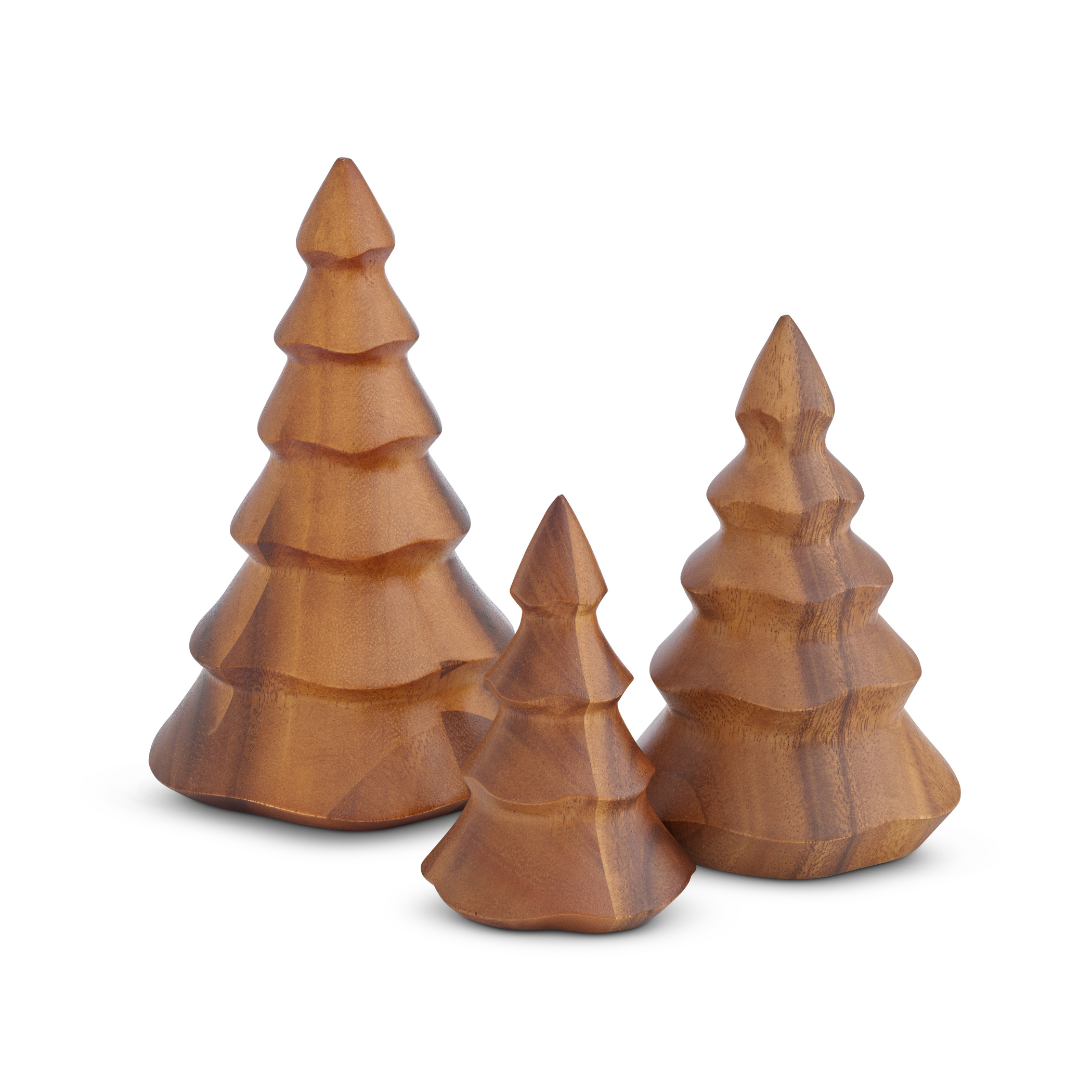 Deck The Halls Wood Christmas Trees (Set of 3) image number null