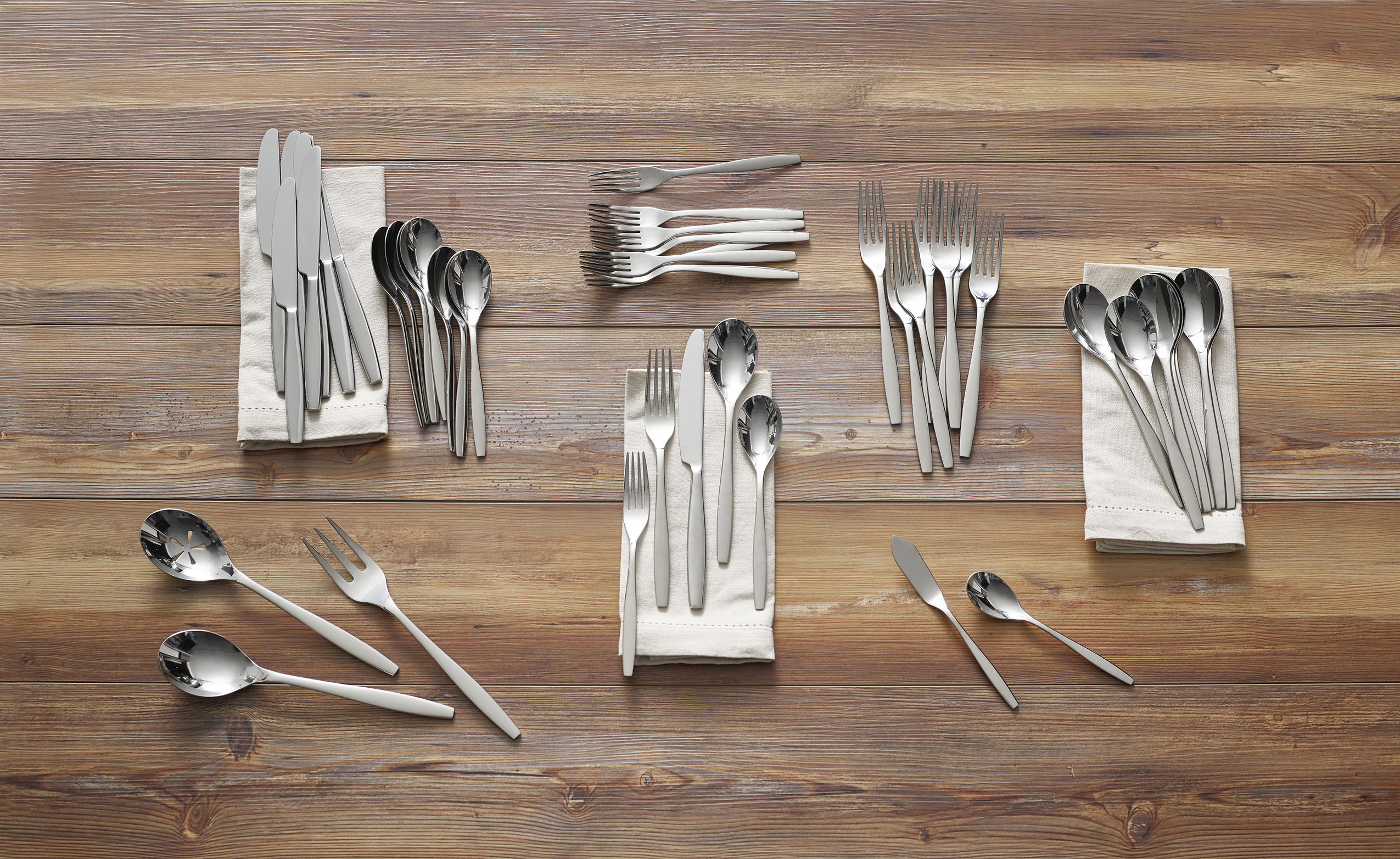 Aidan 45-Piece Flatware Set image number null