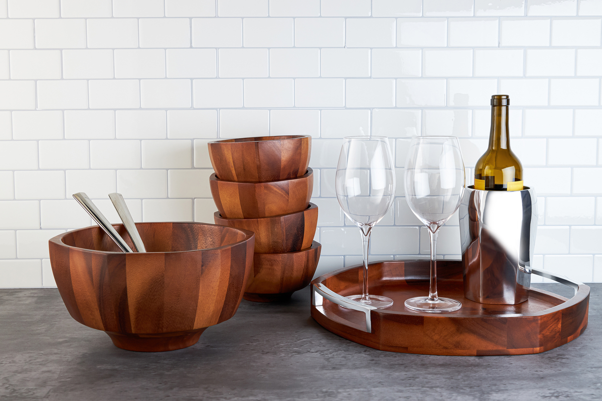Rivet Salad Bowl w/ Servers image number null