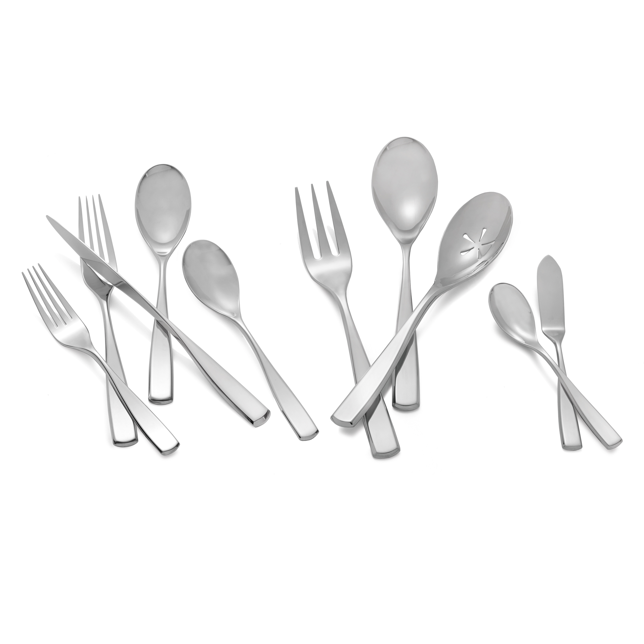 Anna 45-Piece Flatware Set image number null