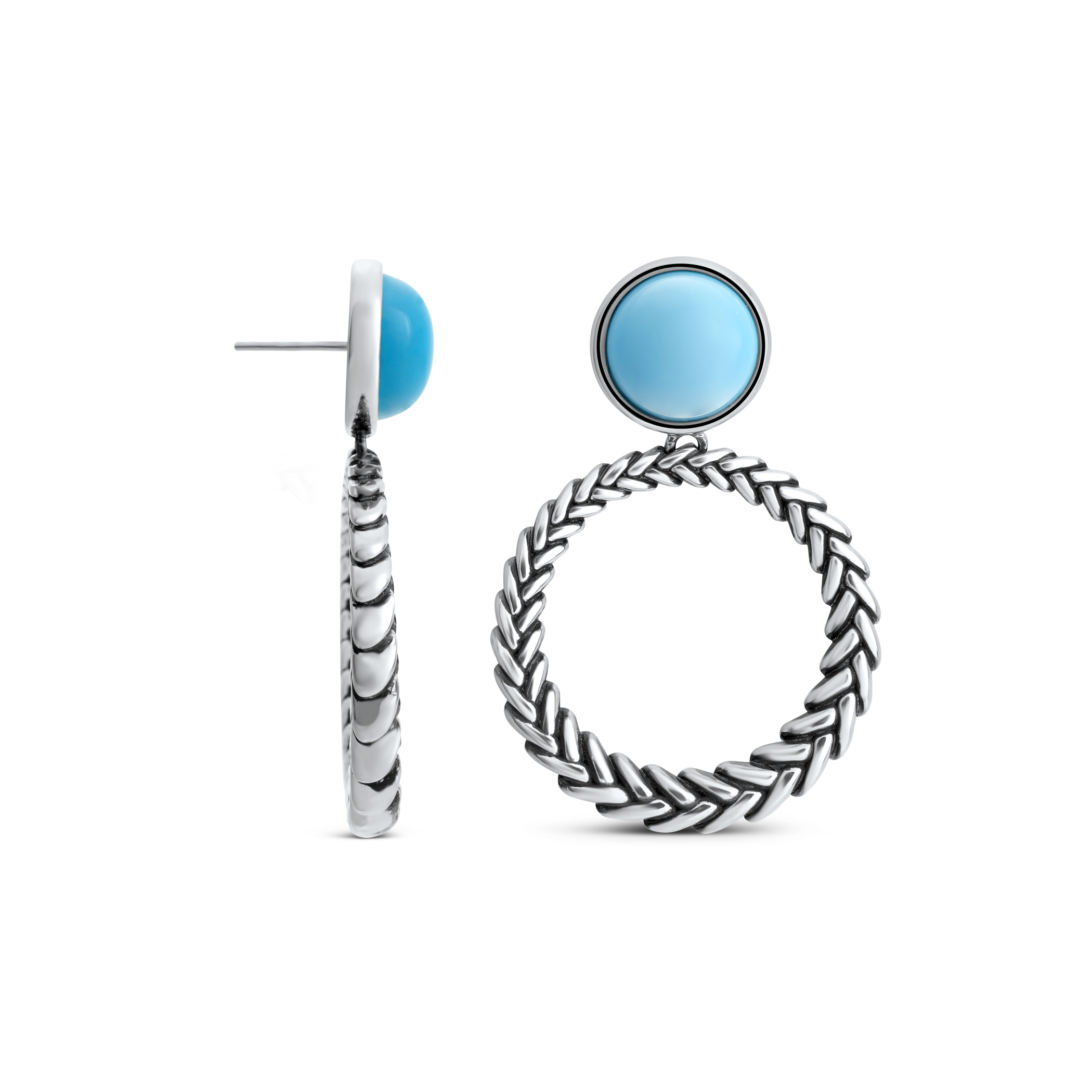 Marina Luxe Silver Loop Earrings image number null