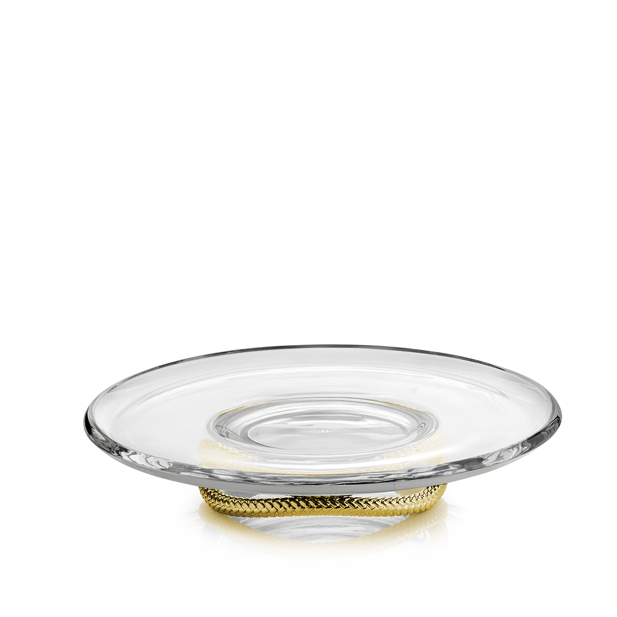 Braid Gold Cake Plate image number null
