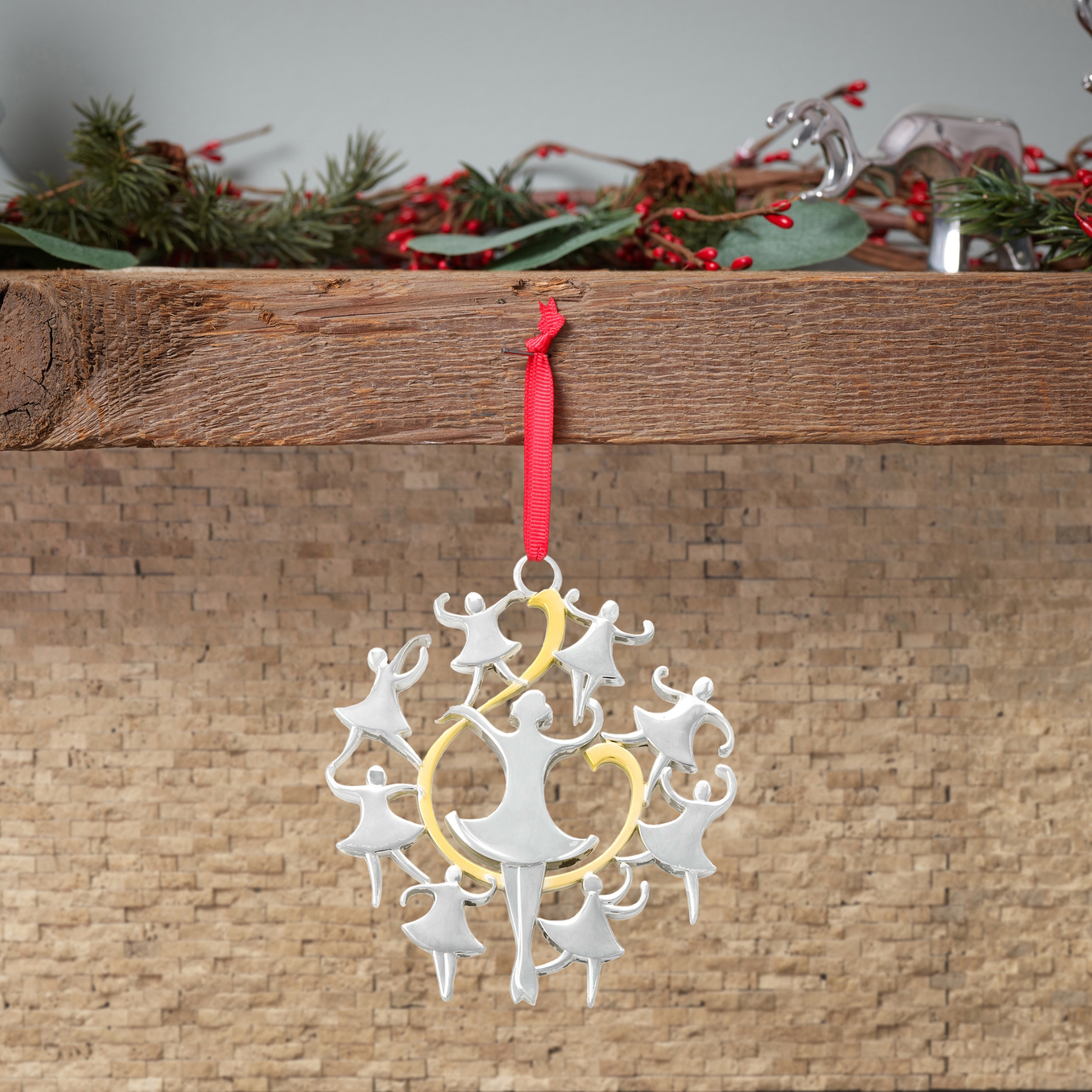 Twelve Days of Christmas: Nine Ladies Dancing Ornament image number null