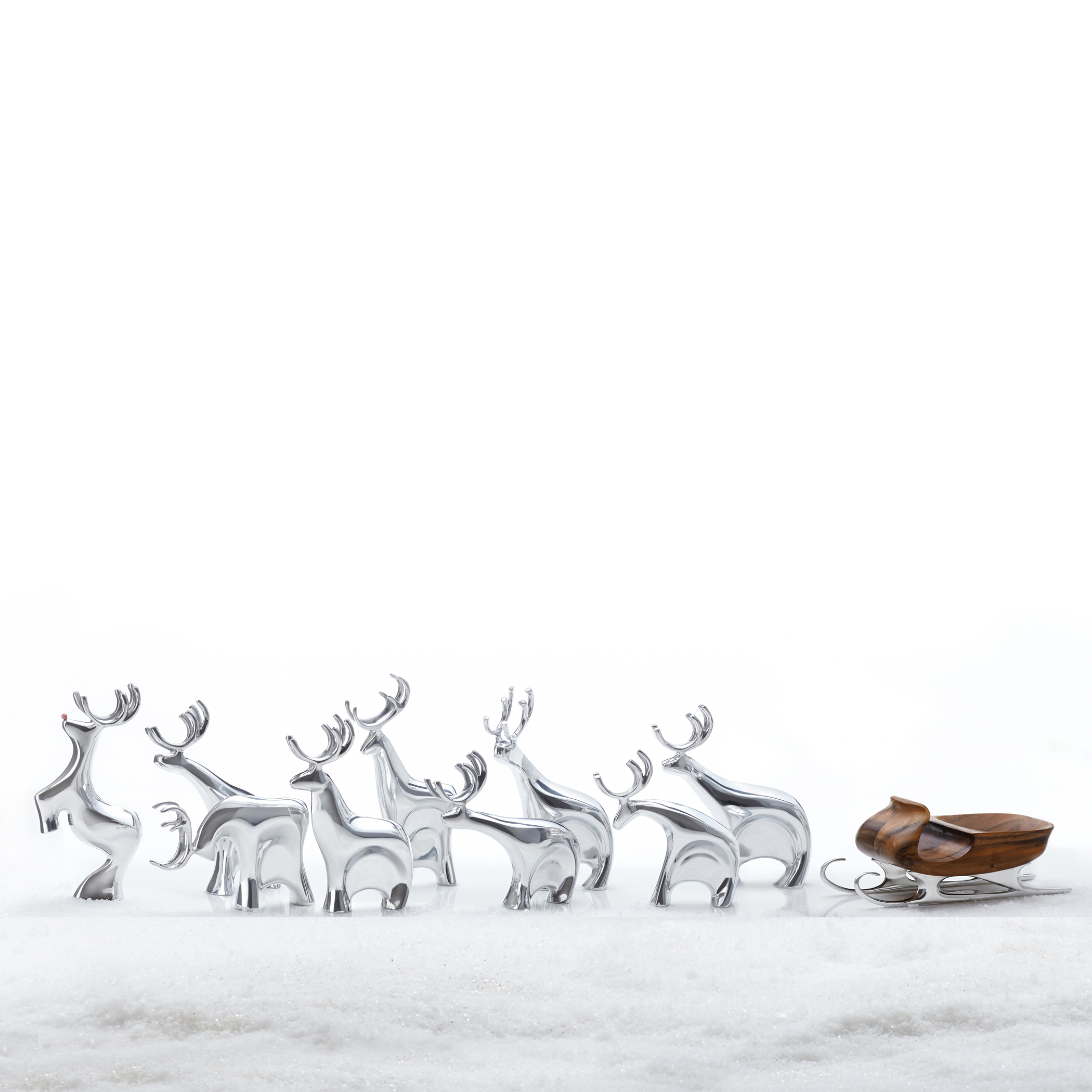 Blitzen Reindeer Figurine Set image number null