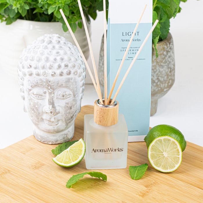 Light Small Reed Diffuser - Spearmint & Lime image number null
