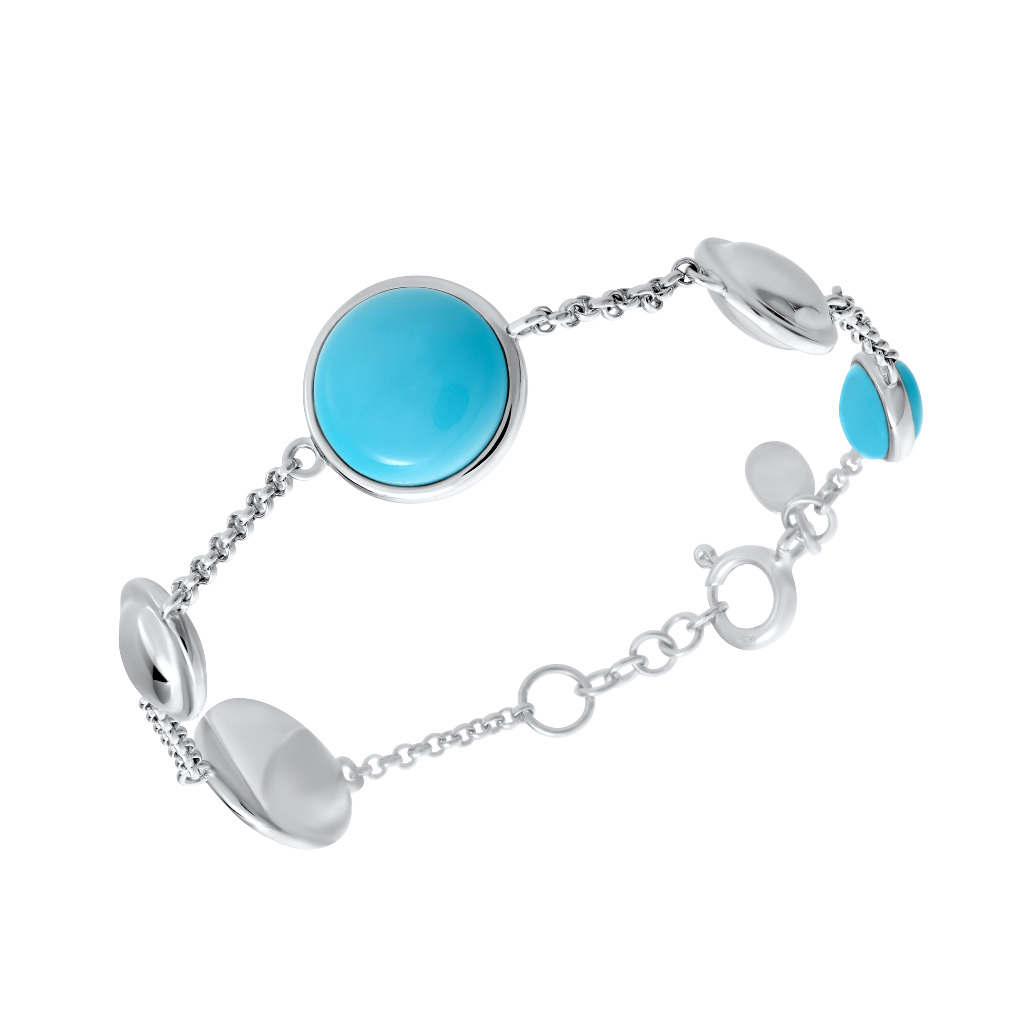 Marina Pebble Station Silver Bracelet image number null