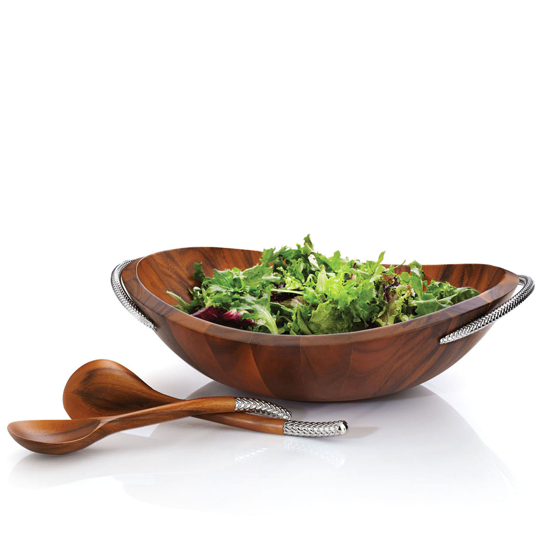 Braid Salad Bowl W/ Servers image number null