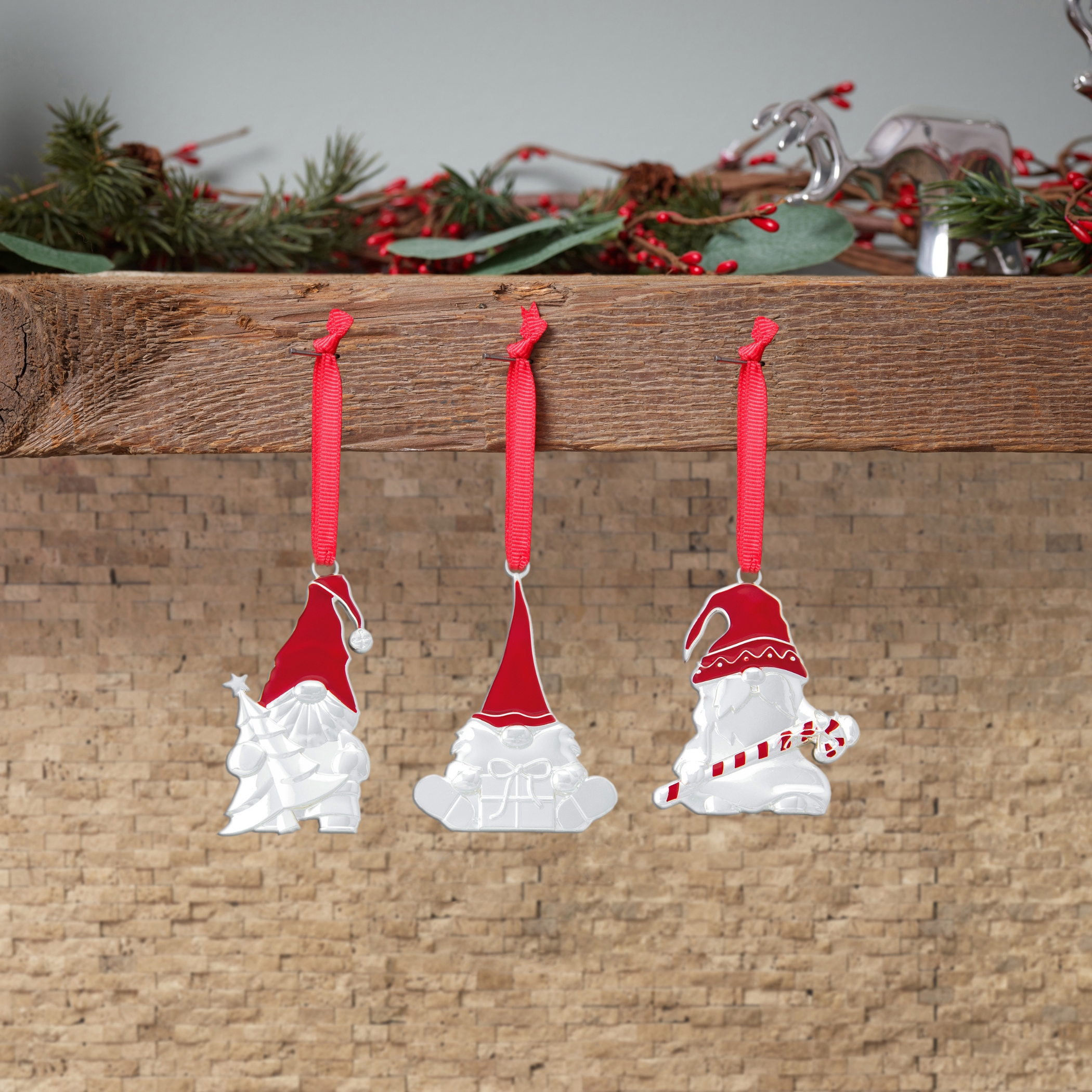 Mini Ornament Set - Gnomes (Set of 3) image number null