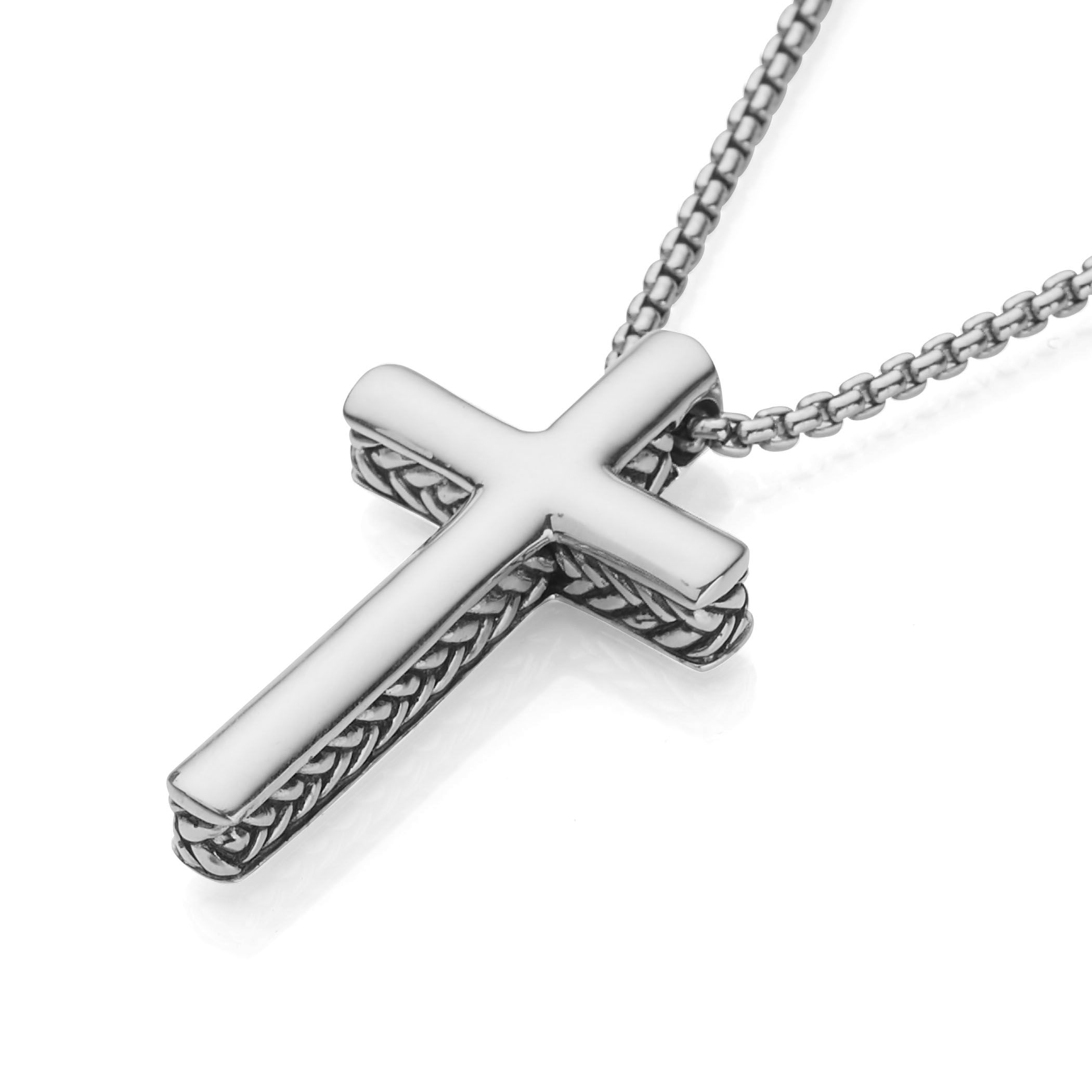 Braid Cross Pendant image number null