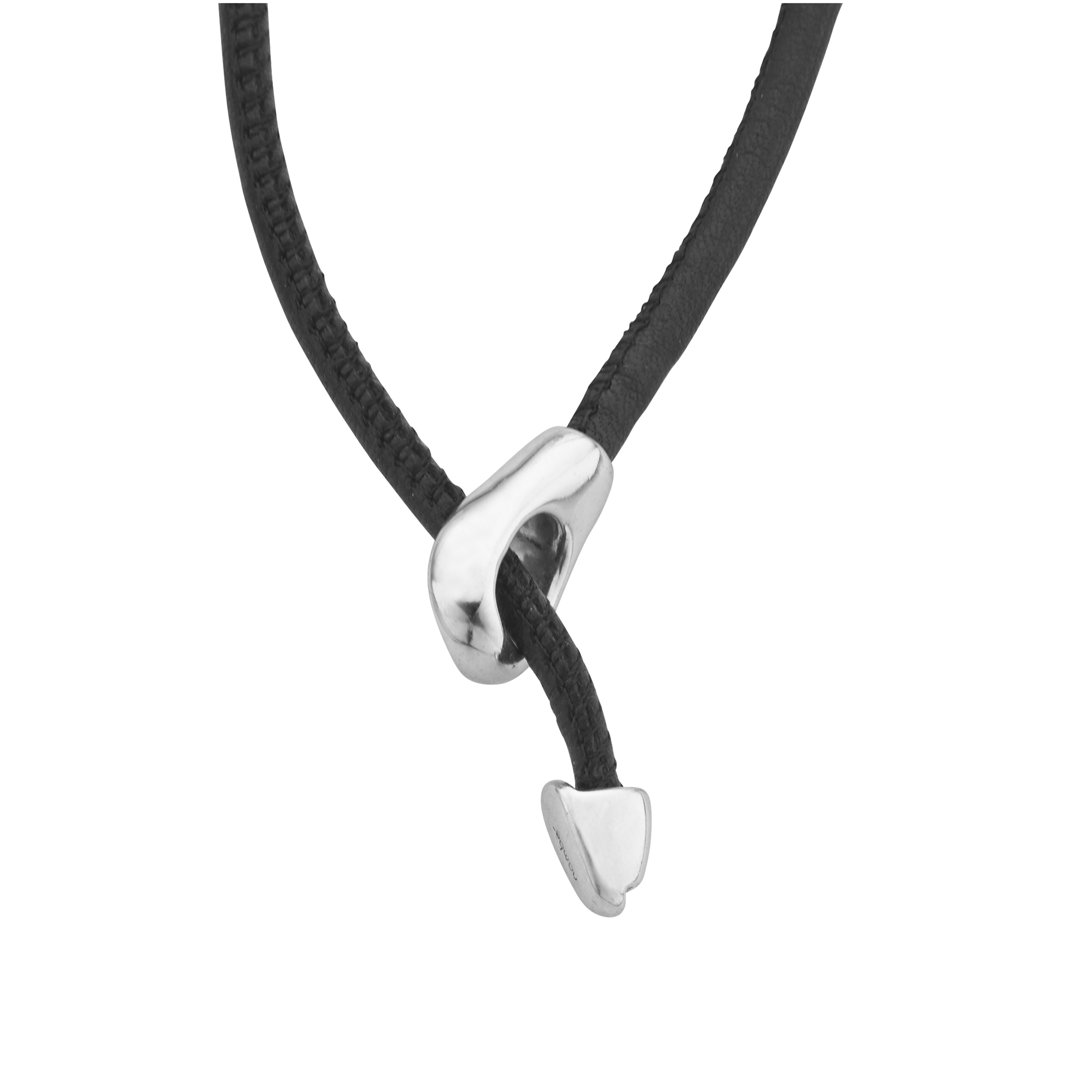 Cross Necklace on Leather image number null