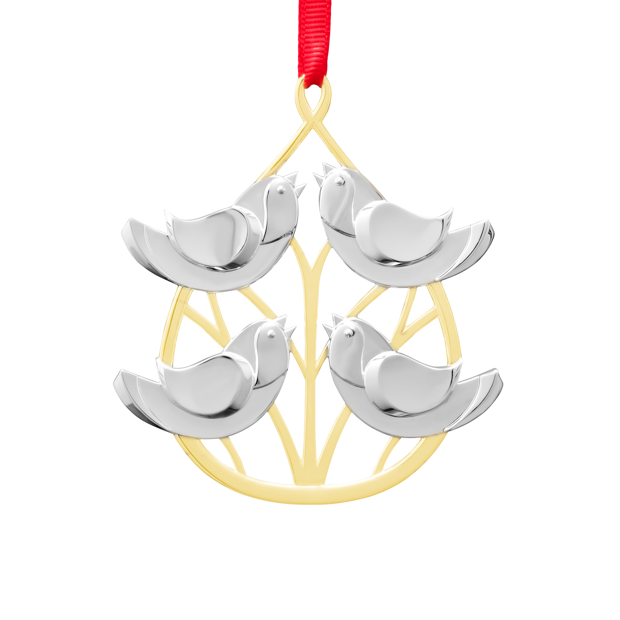 Twelve Days of Christmas: Four Calling Birds Ornament image number null